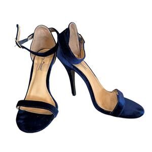 Anne Michelle Women's Strappy Stiletto Heels Blue Size 6.5 Party Shoes